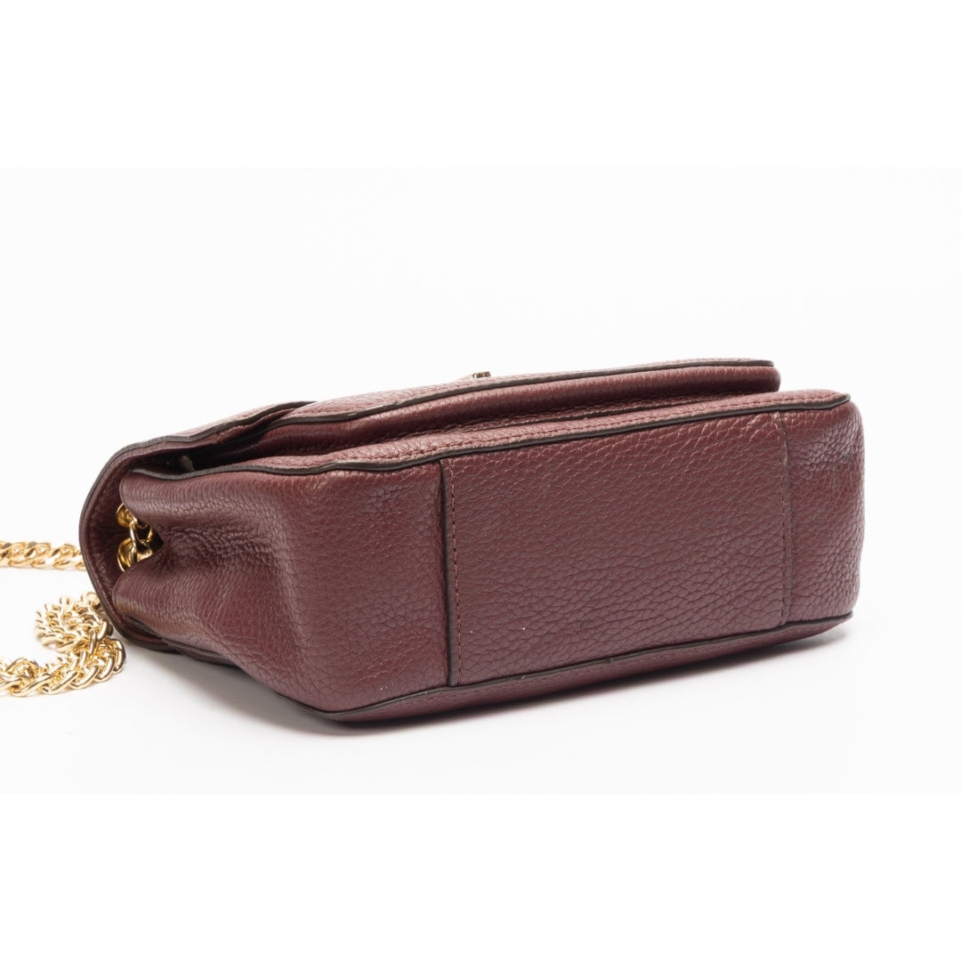 Michael Kors Brick Leather Small Shoulder Bag