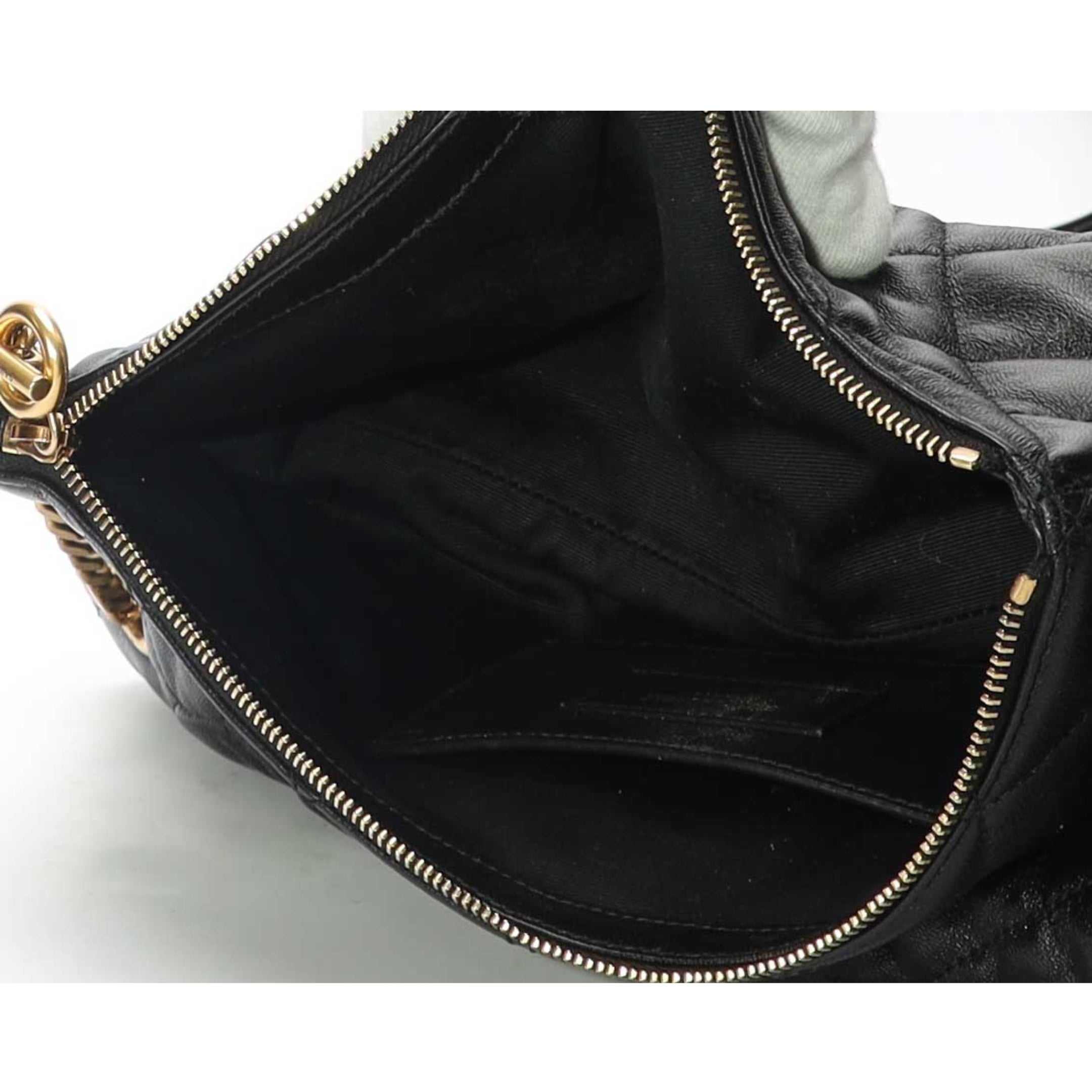Saint Laurent Black Quilted Tote