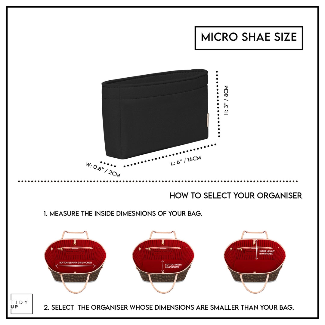 Micro Bag Organiser - 4 Colours Available
