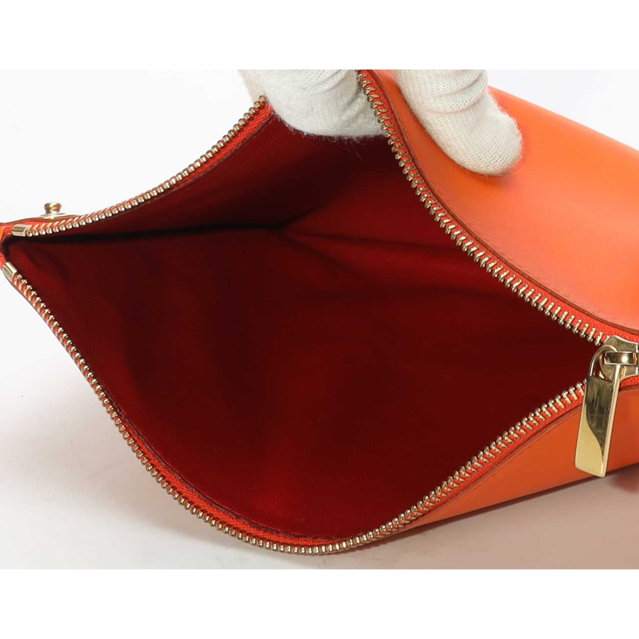 Salvatore Ferragamo Coral Red Gancini Lock Tote