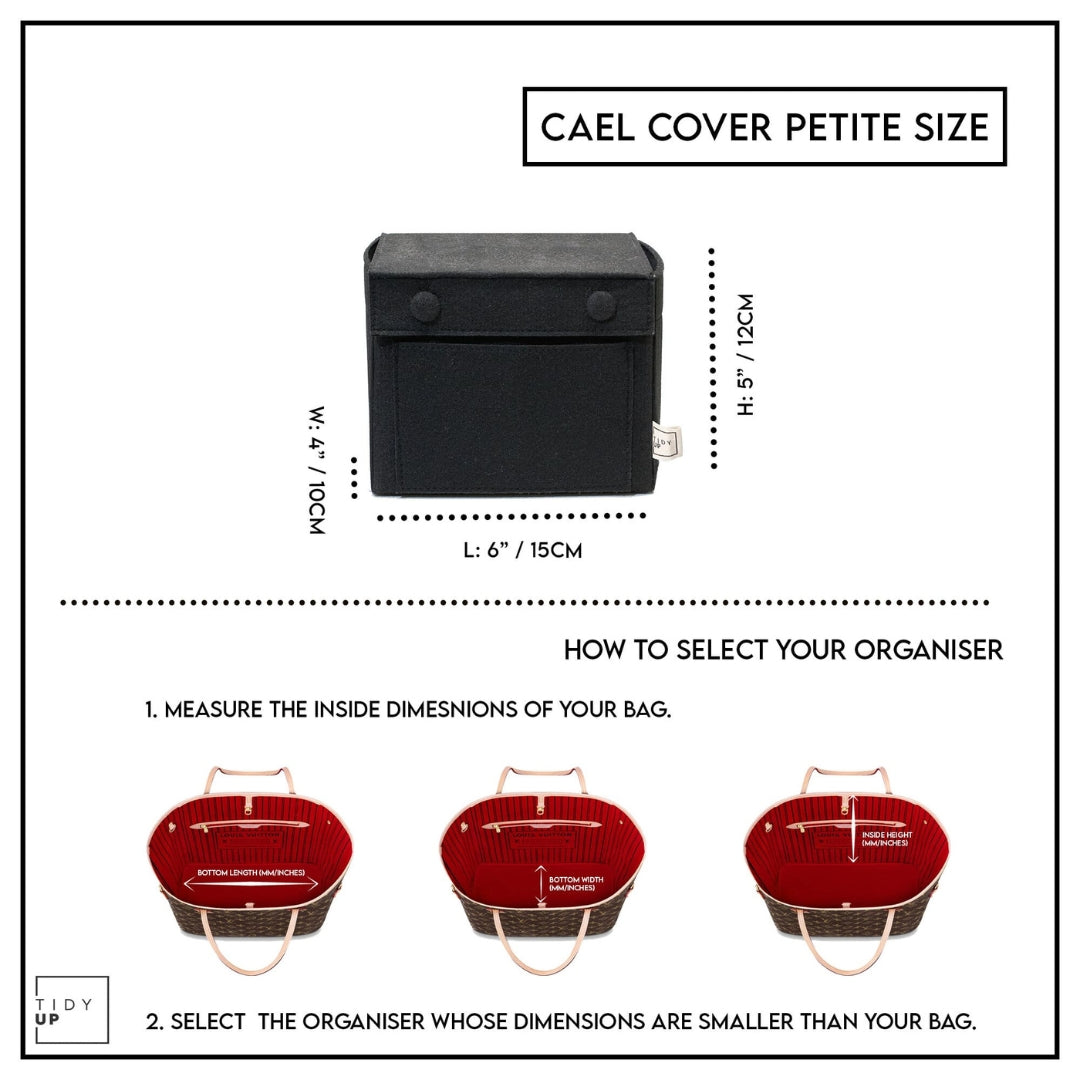 Compact Cover Petite Bag Organiser - 4 Colours Available