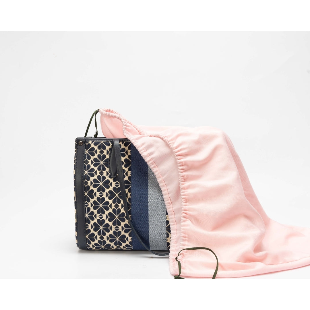 Kate Spade Flower Jacquard Stripe Market Medium Tote Bag