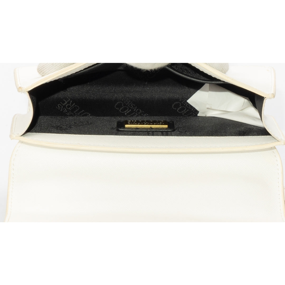 Versace Jeans Couture White VJC Logo Shoulder Bag