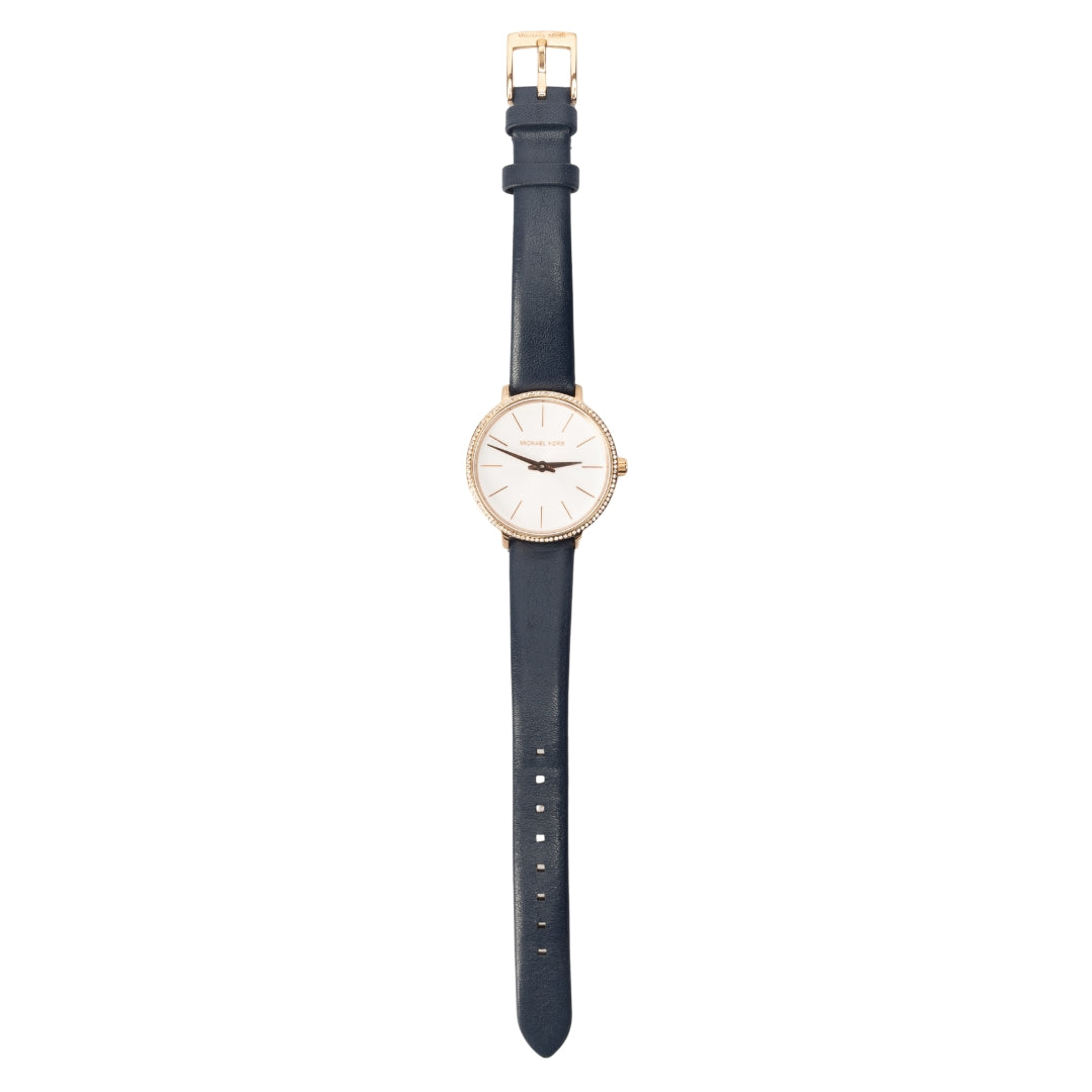 Michael Kors Leather Strap Watch For Women - Main Image