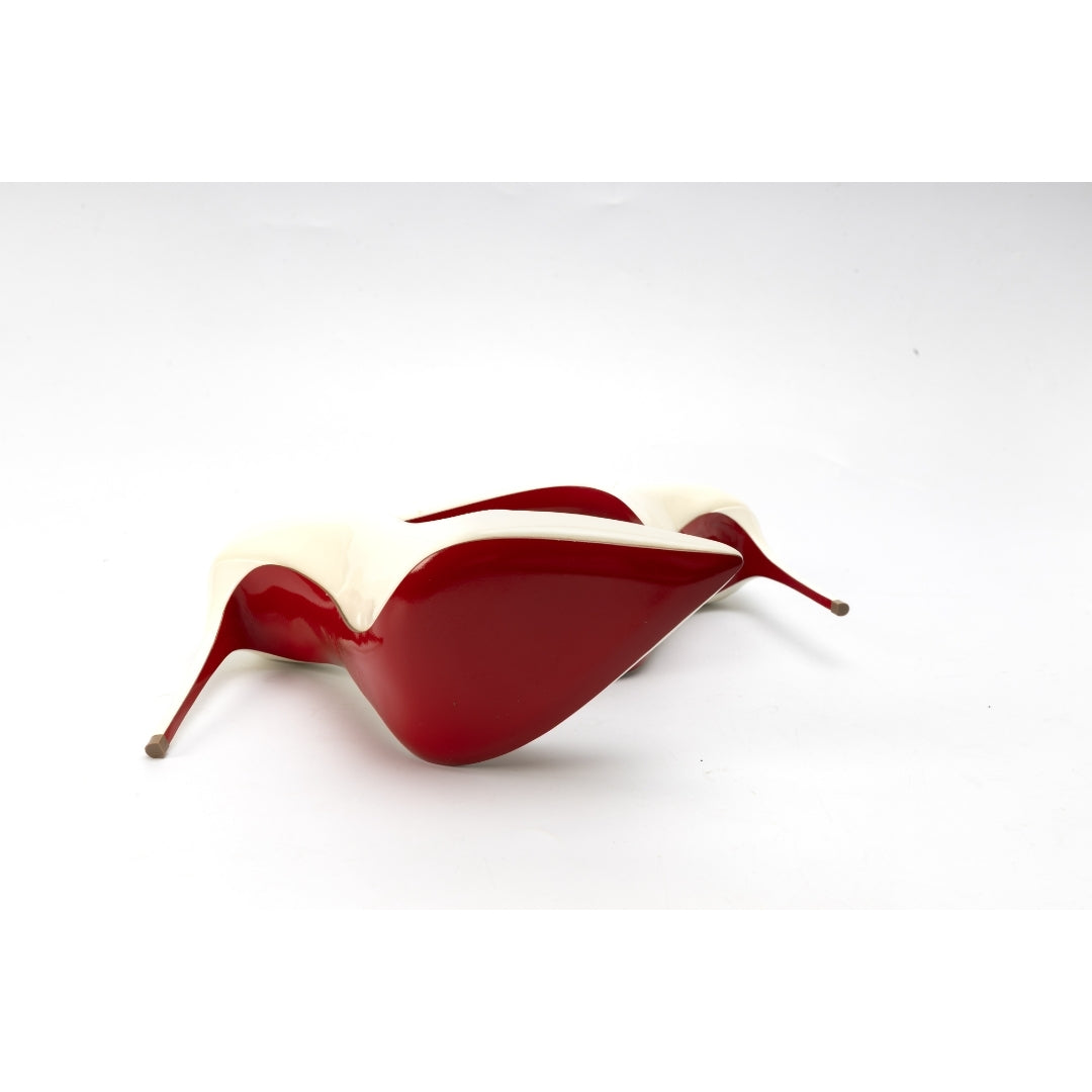 Christian Louboutin White Patent Leather Hot Chick Pointed Toe Pump