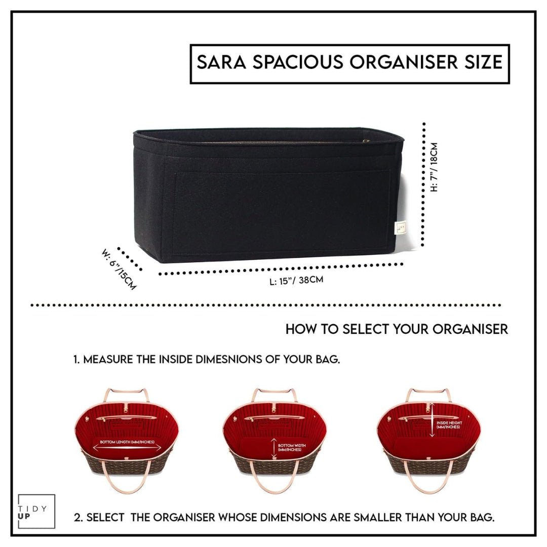 Spacious Bag Organiser - 4 Colours Available