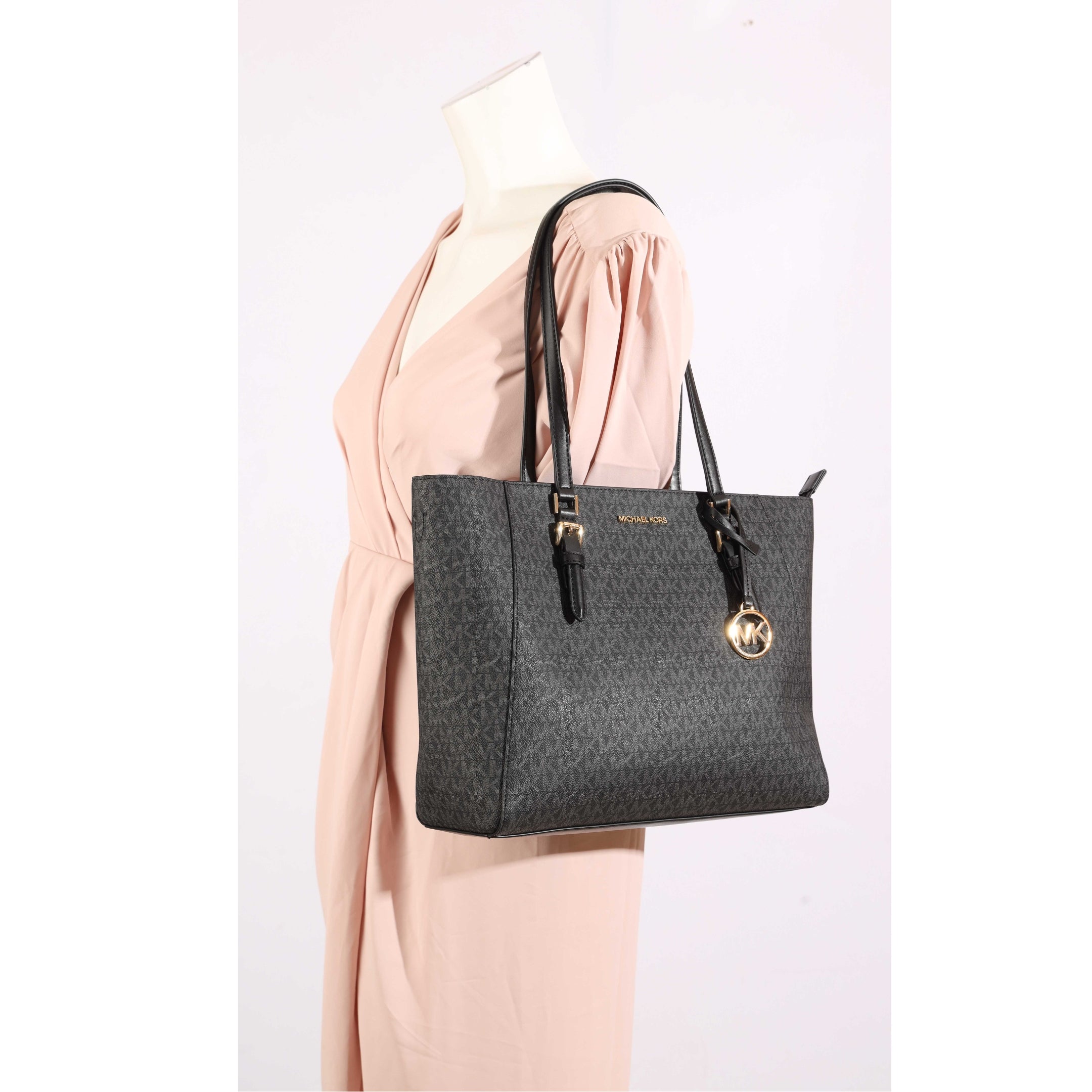 Michael Kors Charlotte Black Logo Large 3-in-1 Tote