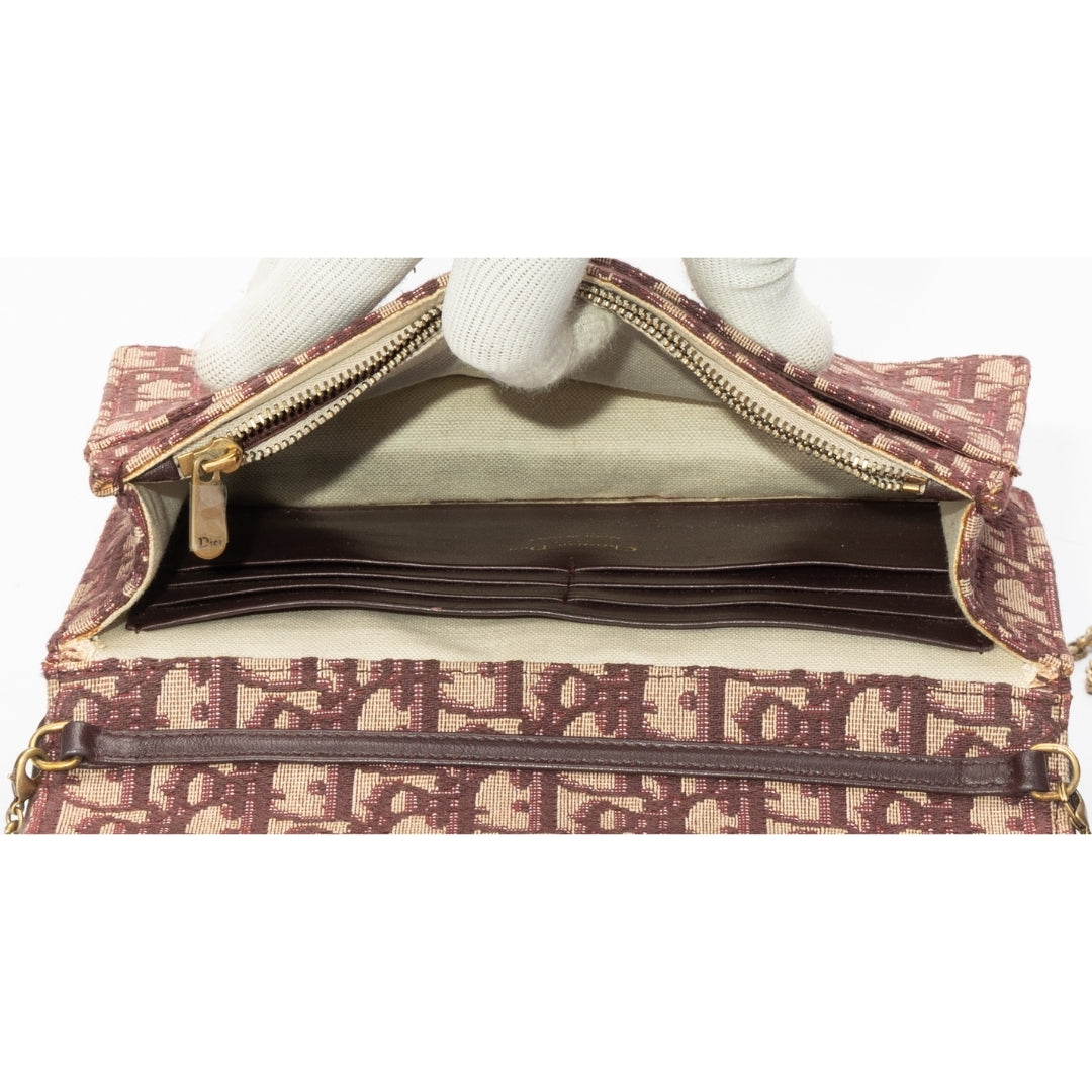 Christian Dior Oblique Jacquard Saddle Pochette