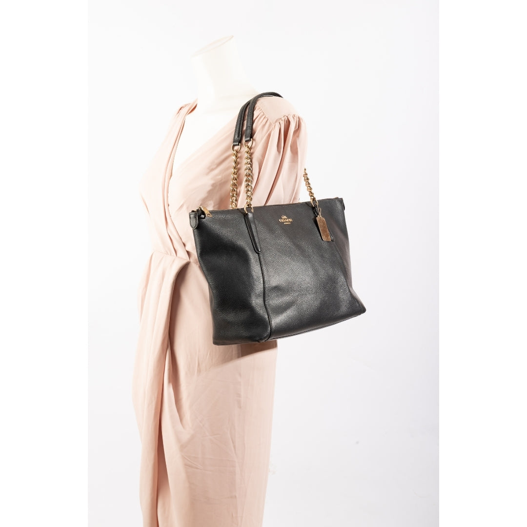 Coach Black Leather Ava Tote