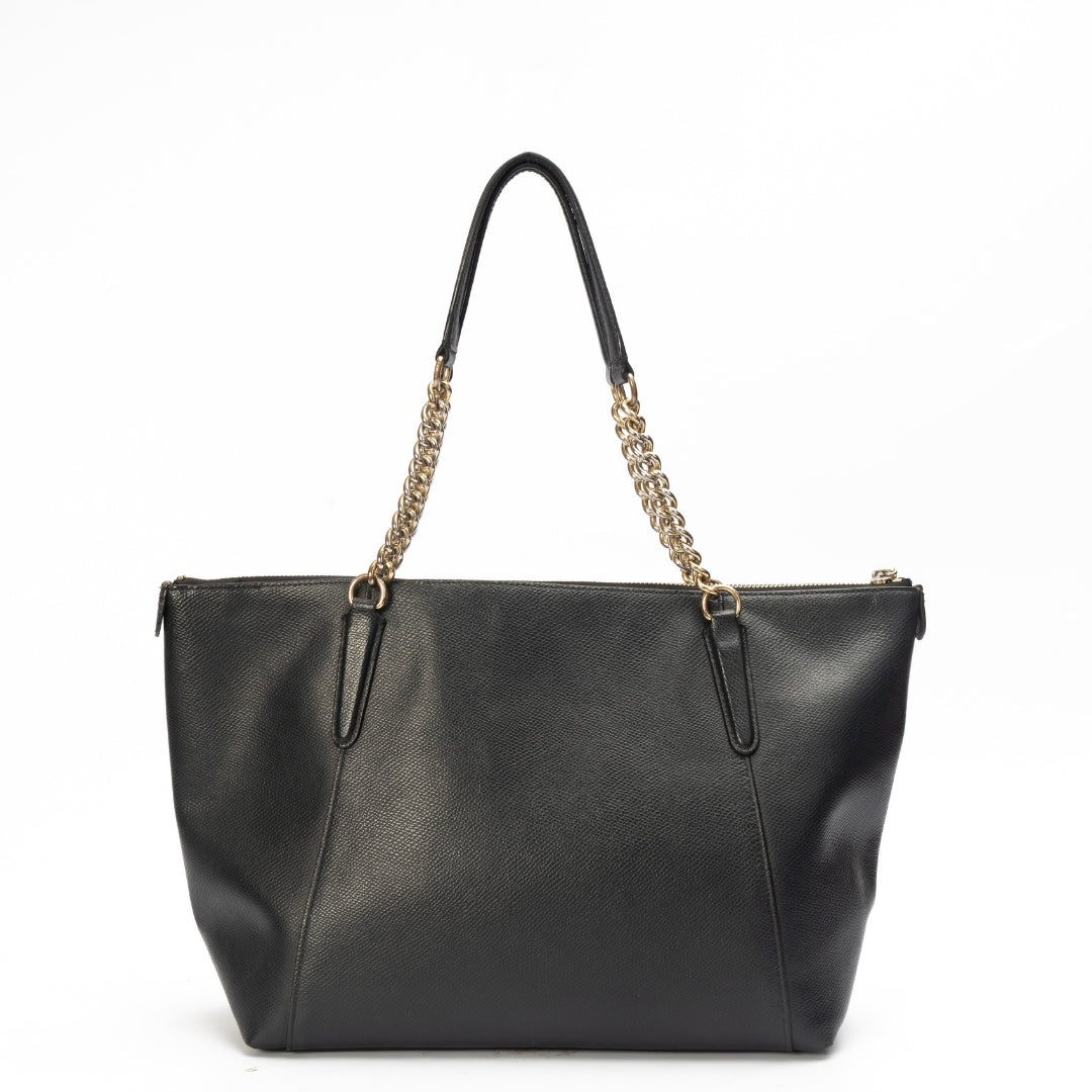 Coach Black Leather Ava Tote