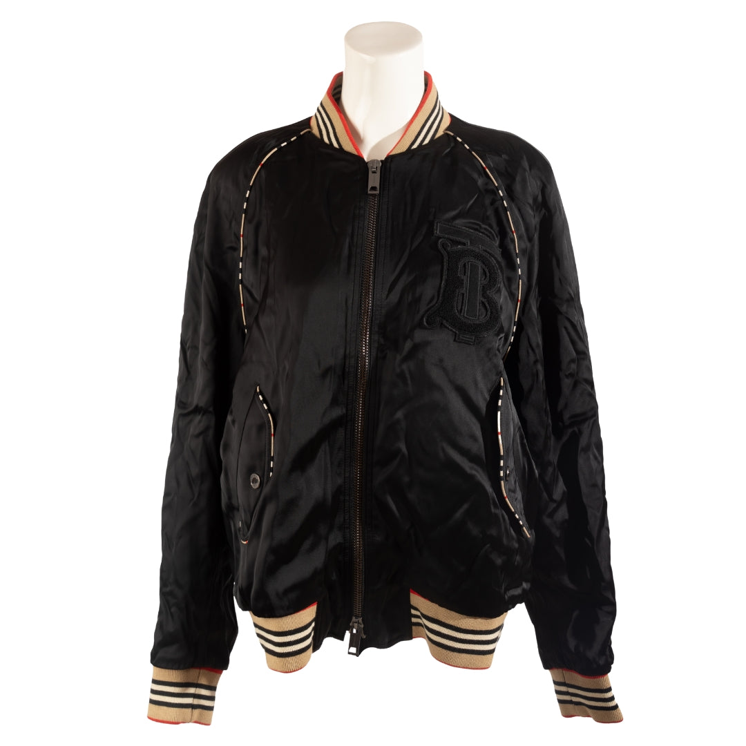 Burberry Icon Stripe Bomber Jacket