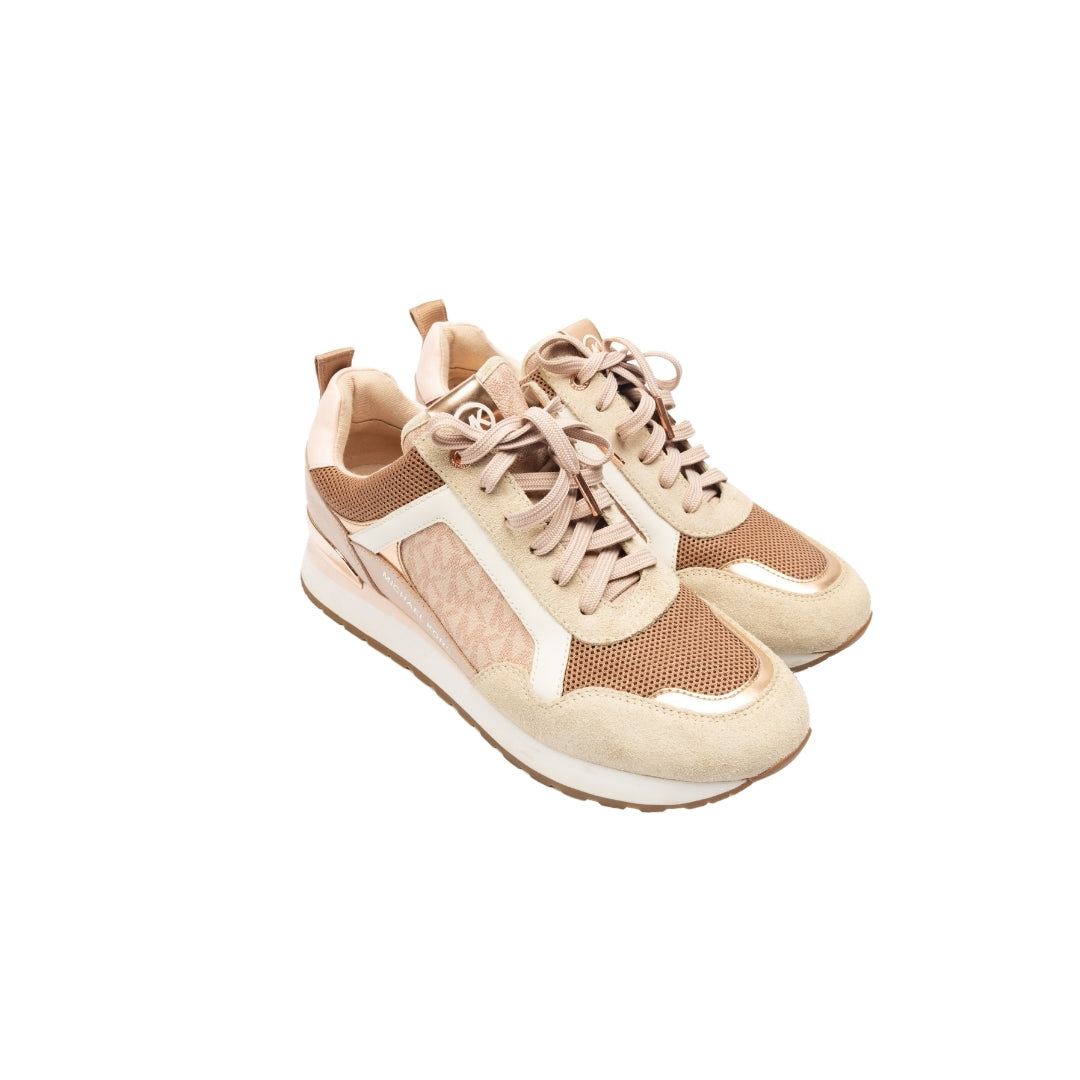 Michael Kors Wilma Suede and Logo Trainer