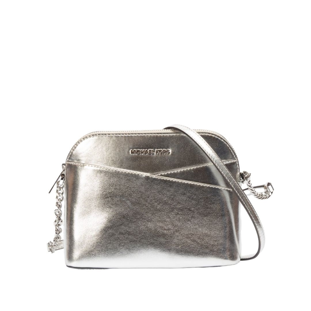 Michael Kors Leather Metallic Crossbody Bag