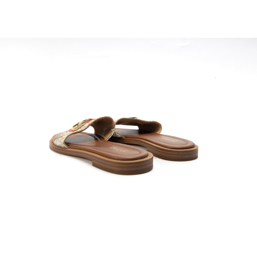 Michael Kors Fawn Hayworth Logo Slide Sandals