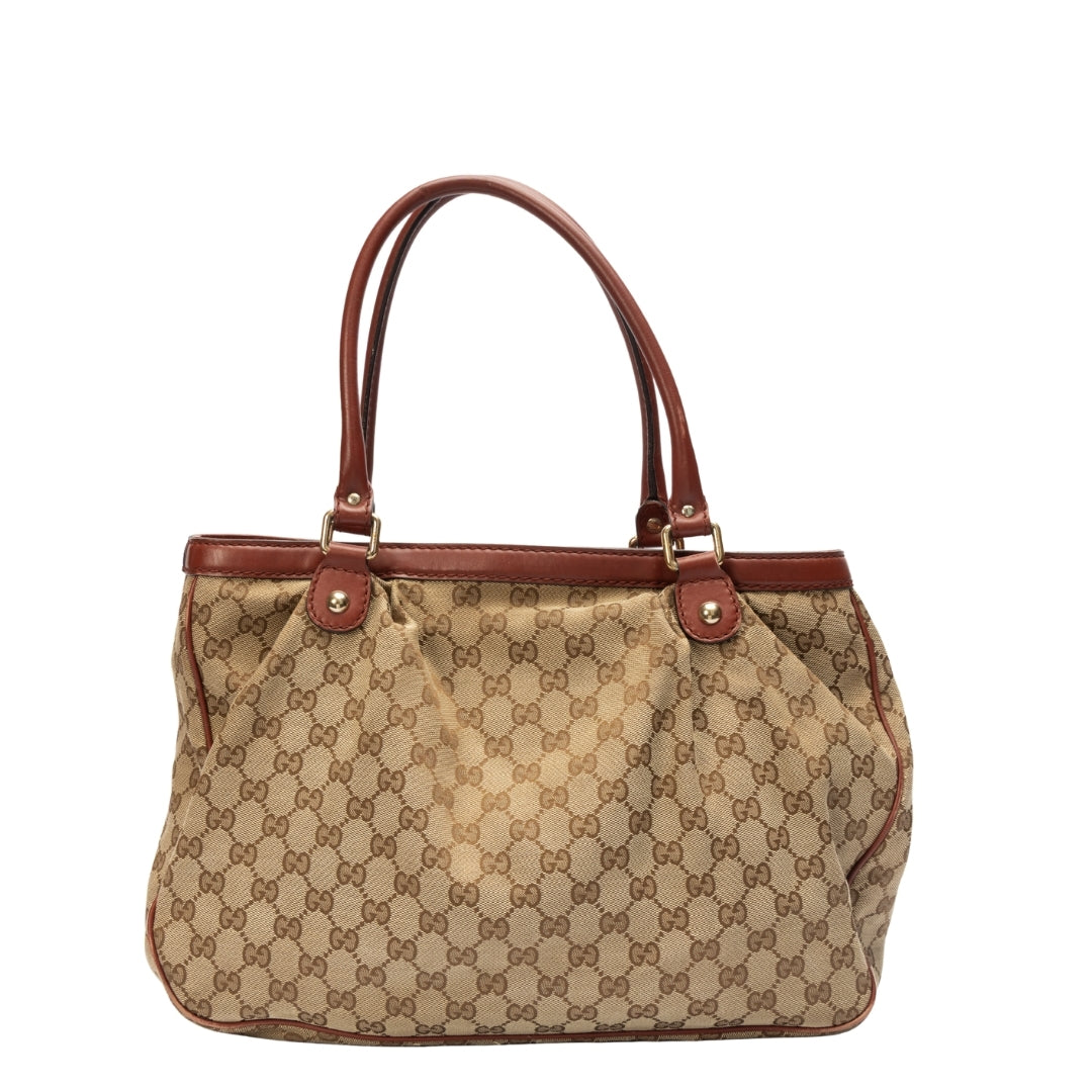 Gucci Metallic Monogram Sukey Top Handle Bag