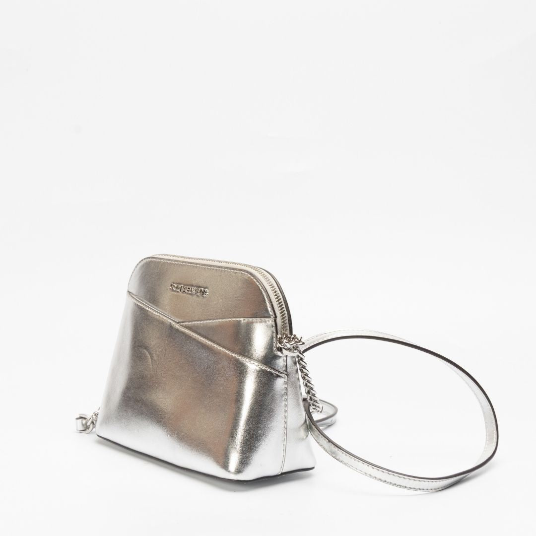 Michael Kors Leather Metallic Crossbody Bag
