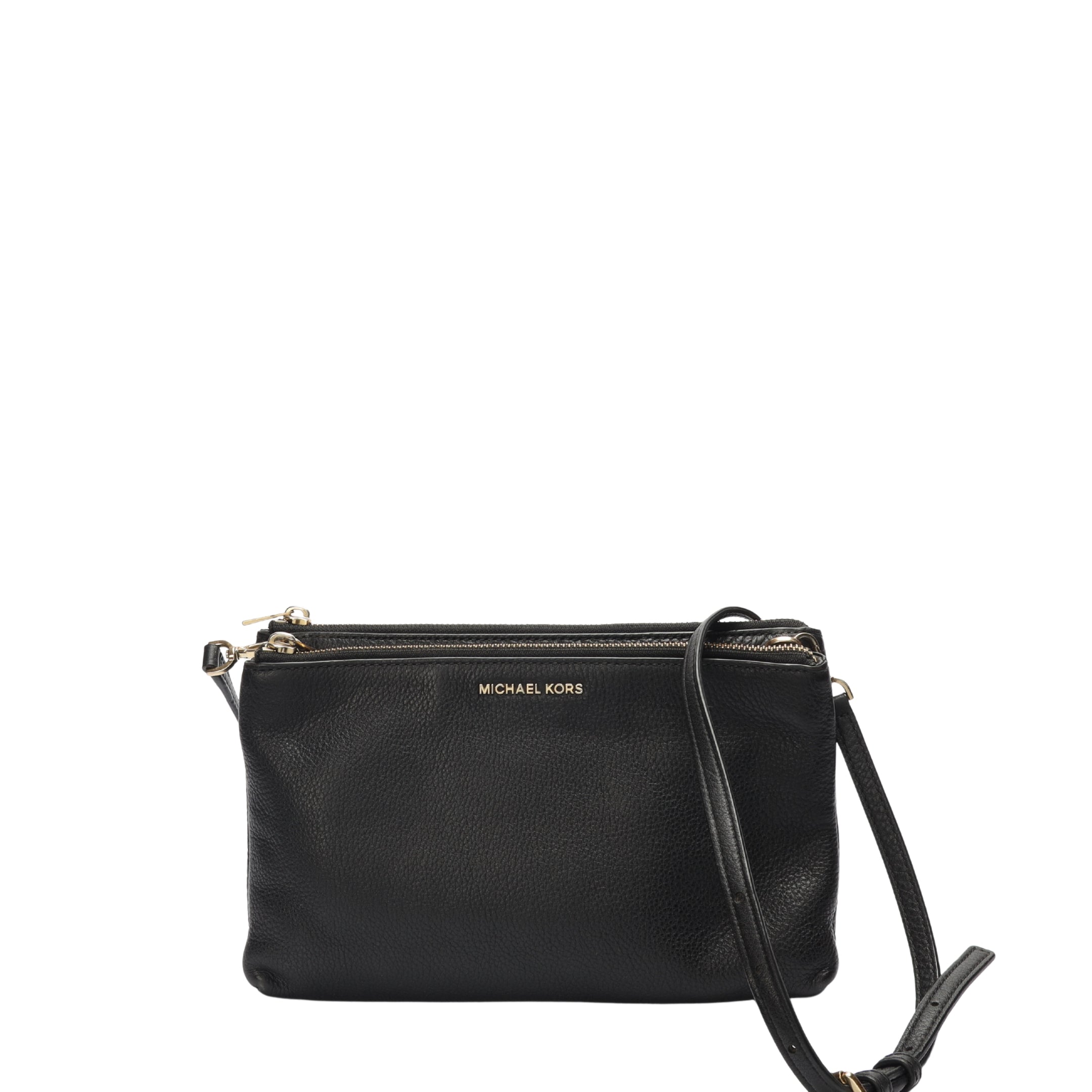MICHAEL KORS ブラックショルダーバッグ エレナ Michael Kors Jet Set Black Sling Bag