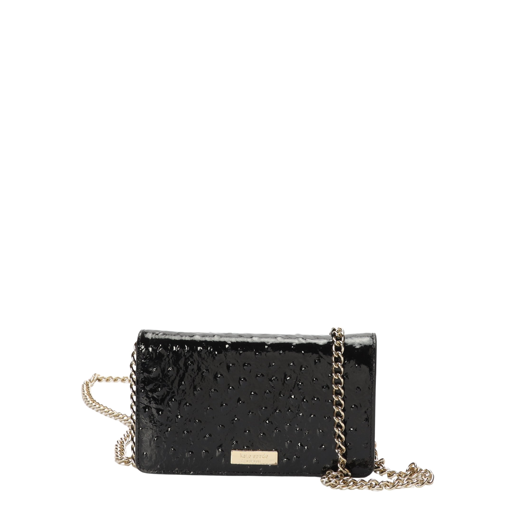 Kate Spade Ostrich Black Crossbody Bag