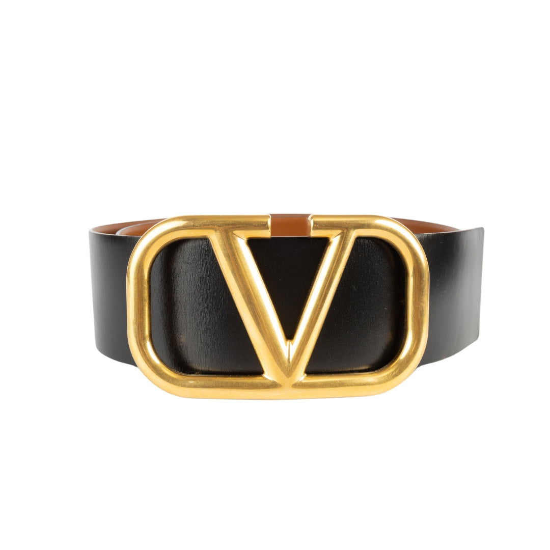 Valentino Garavani Vlogo Reversible Leather Belt - Main Image