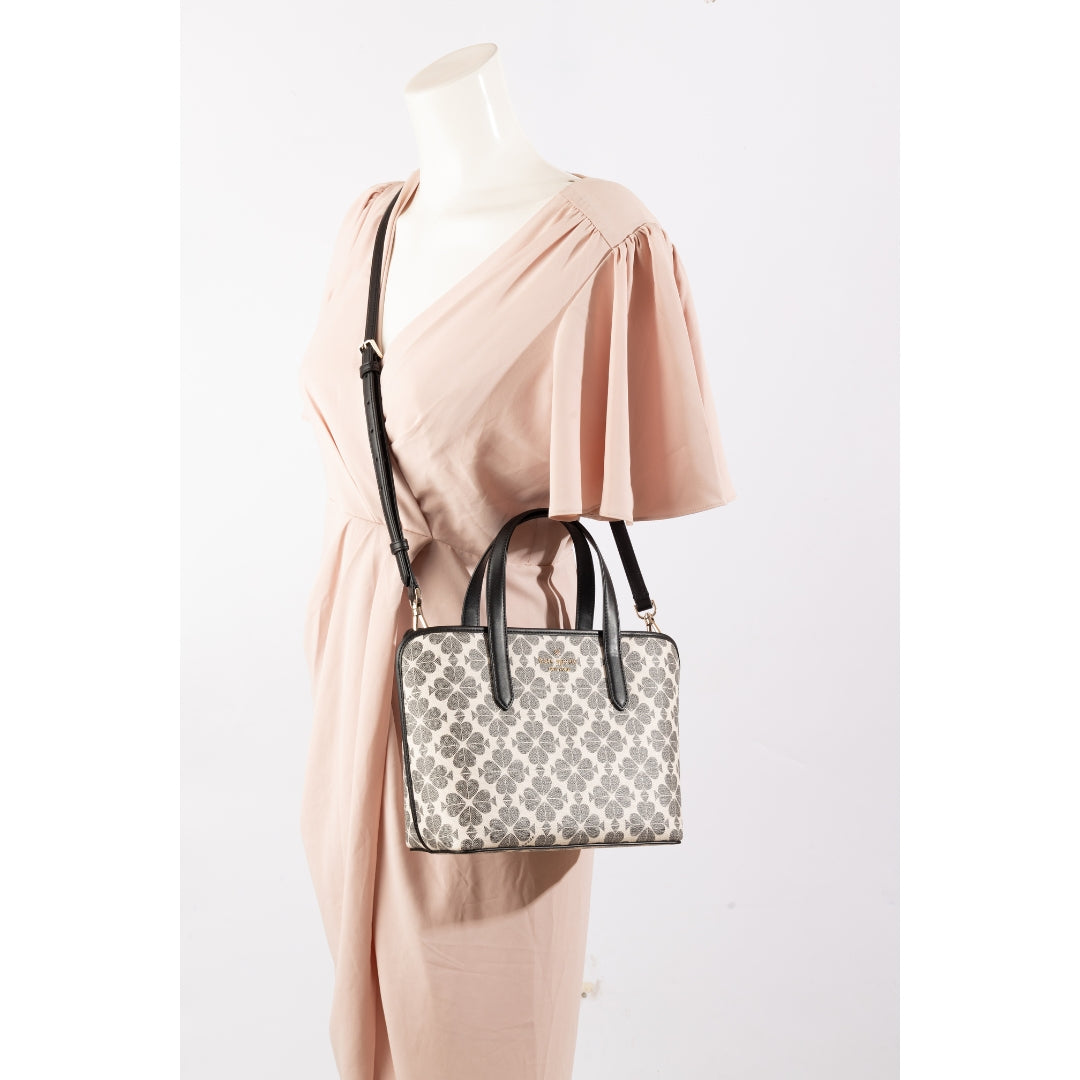 Kate Spade Flower Black & White Satchel