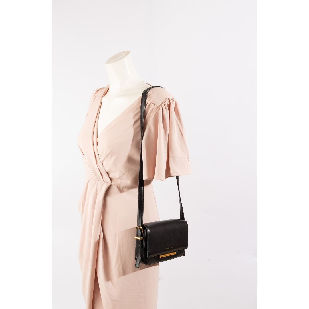 Charles & Keith Cesia Metallic Accent Sling Bag