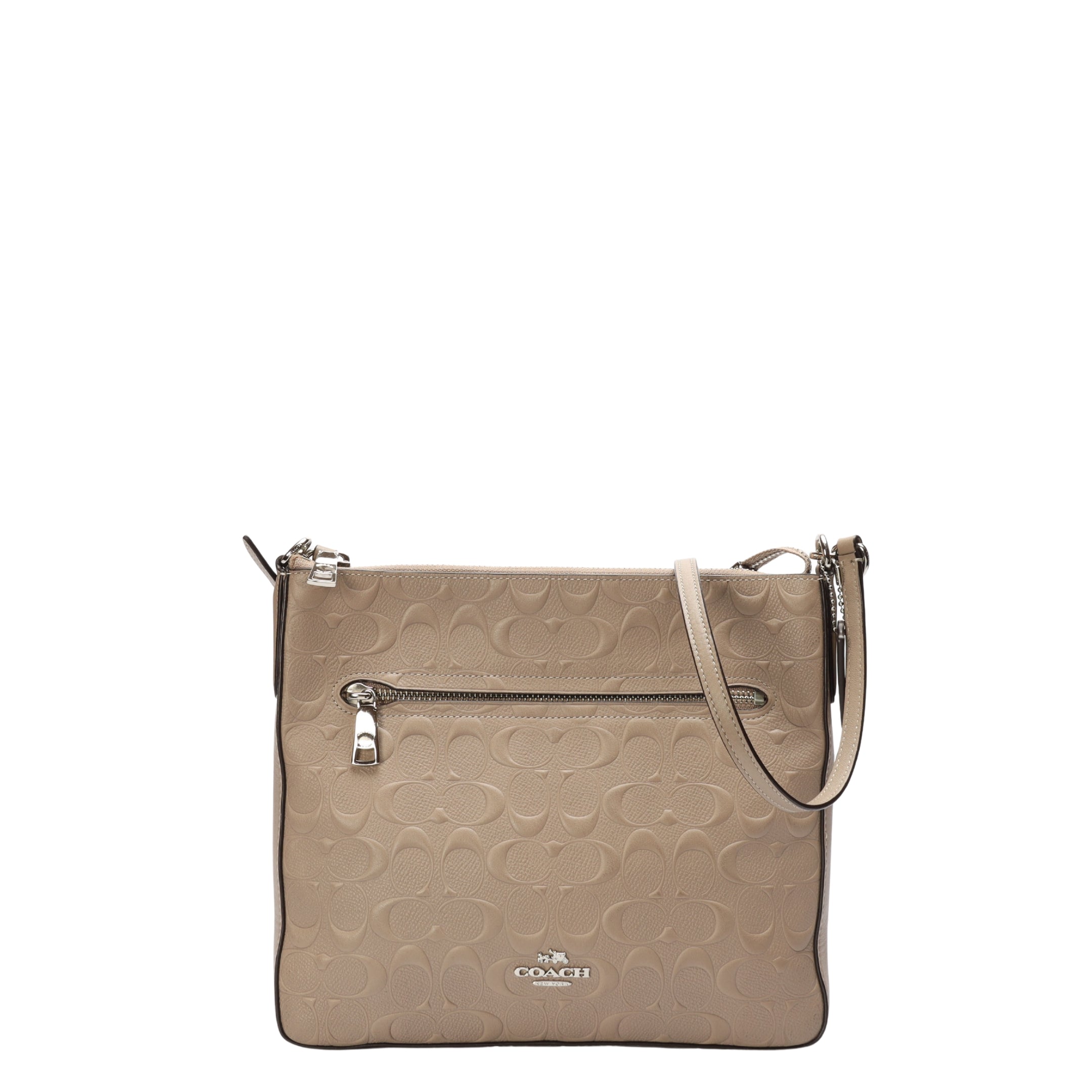 Coach Beige Gazette Crossbody Bag