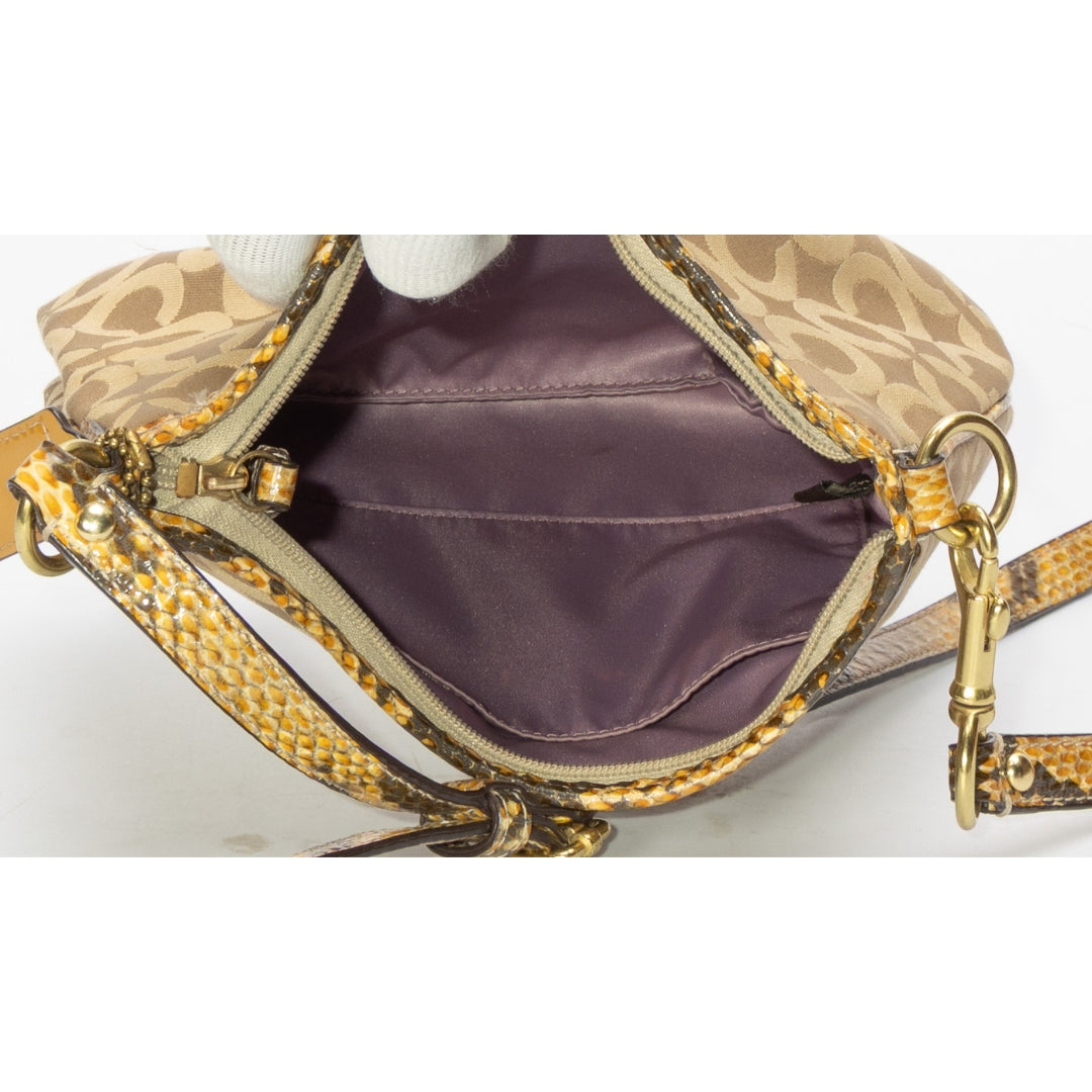 Coach Vintage Stripe Tan Convertible Bag