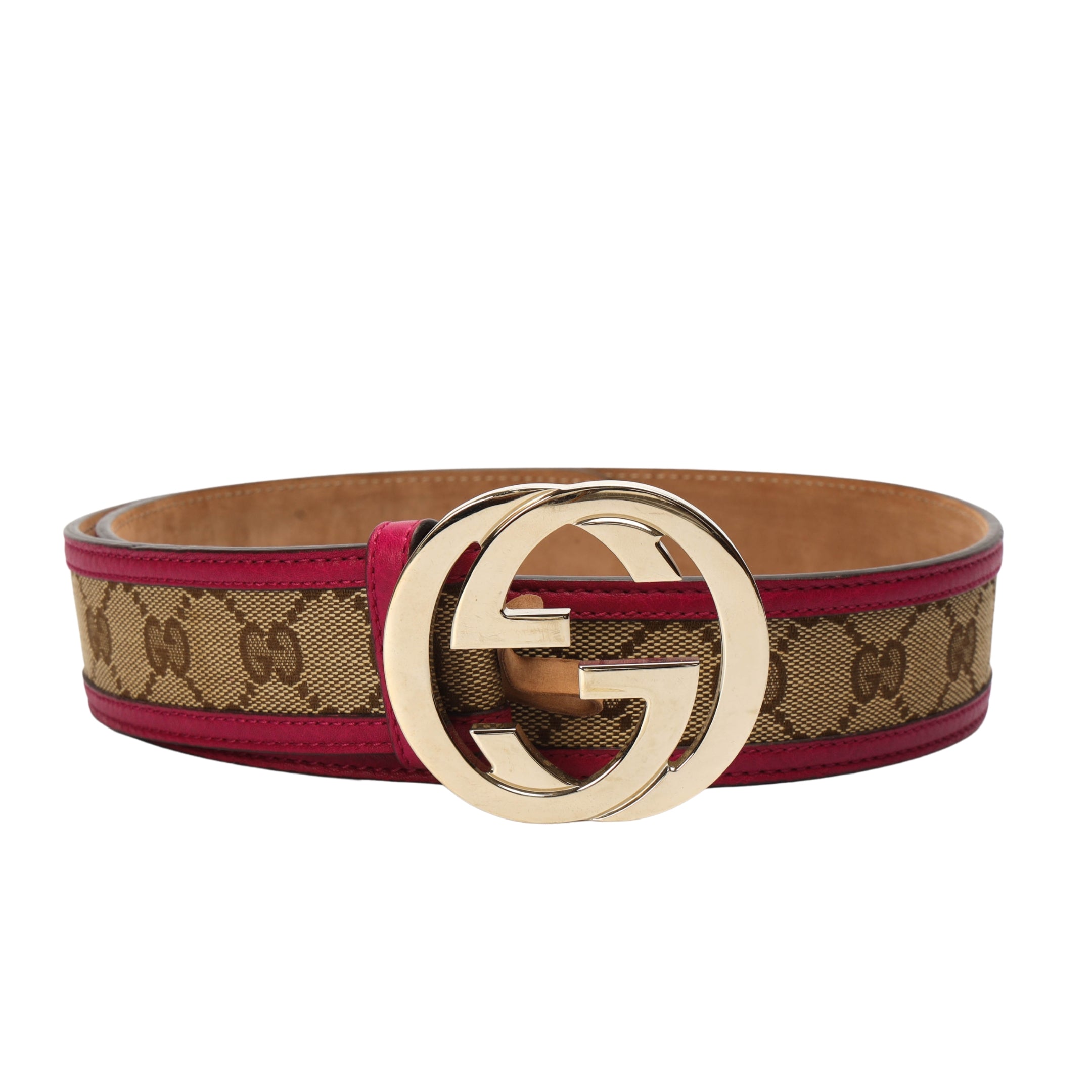 Gucci GG Buckle Leather Belt