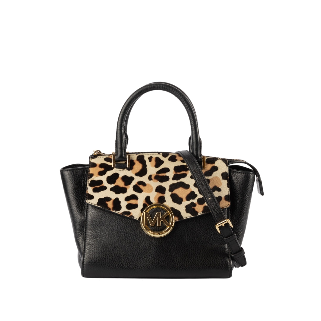 Michael Kors Animal Hair Print Leather Crossbody Bag