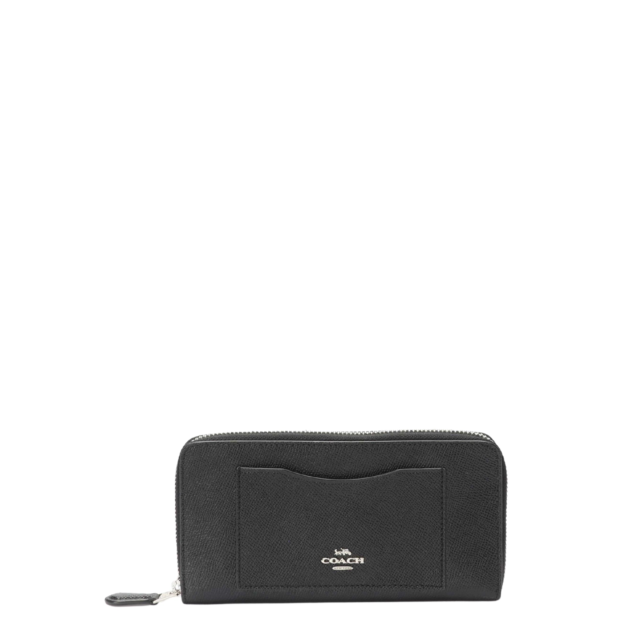 Coach Black Accordian Zip Wallet
