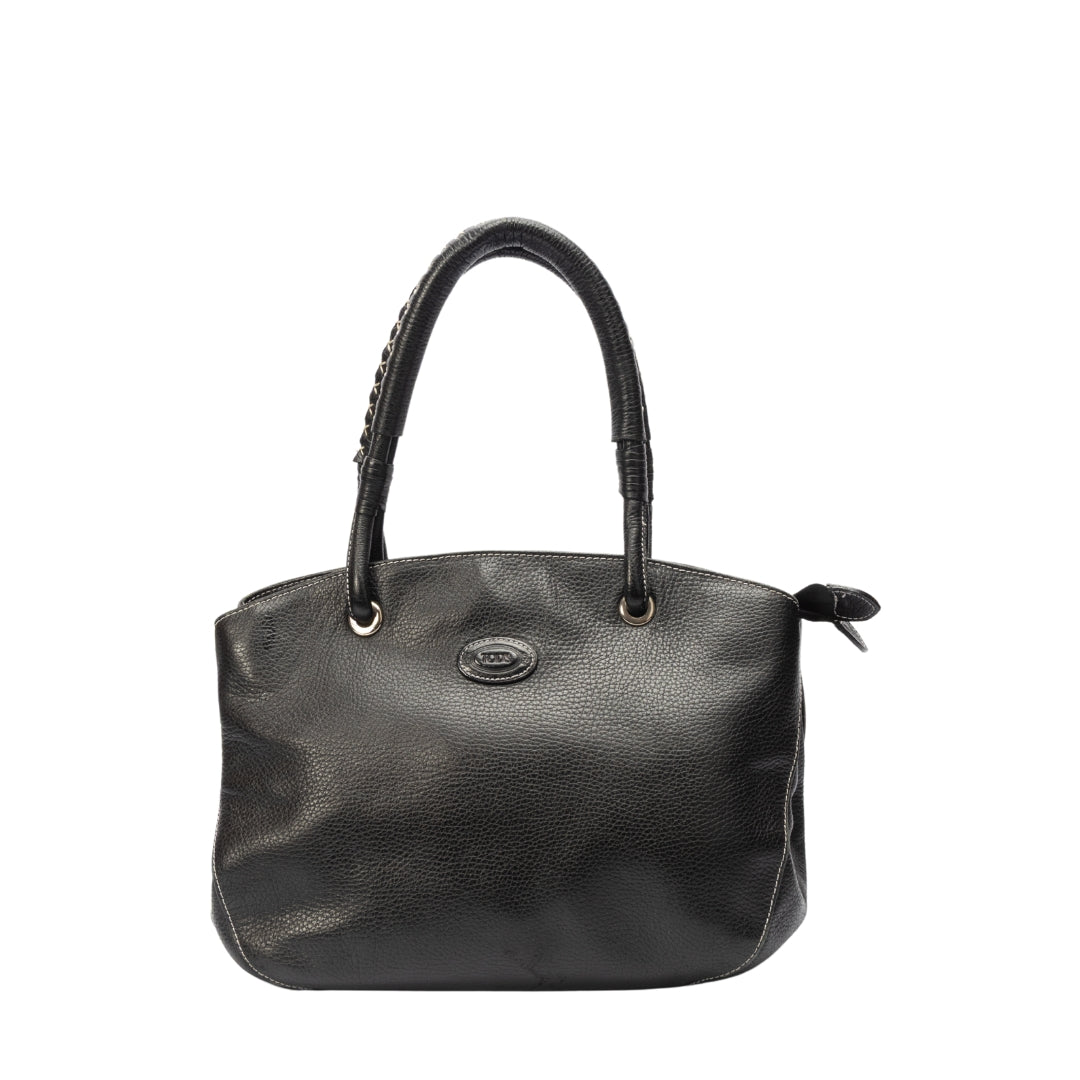 Tod's Black Leather Shoulder Bag