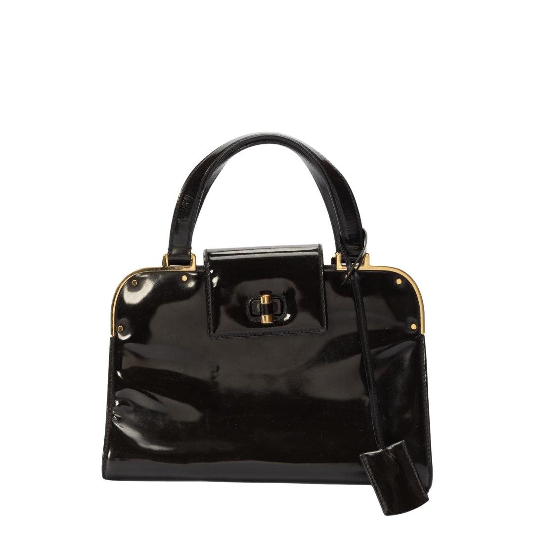 Yves Saint Laurent Black Uptown Satchel
