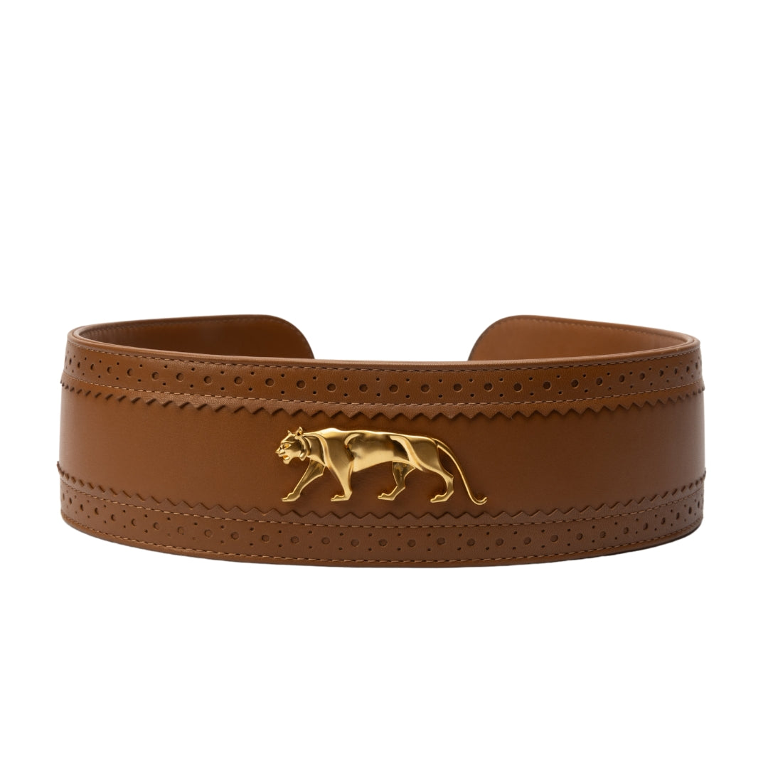 Sabyasachi Royal Bengal Tiger Brown Wide Belt