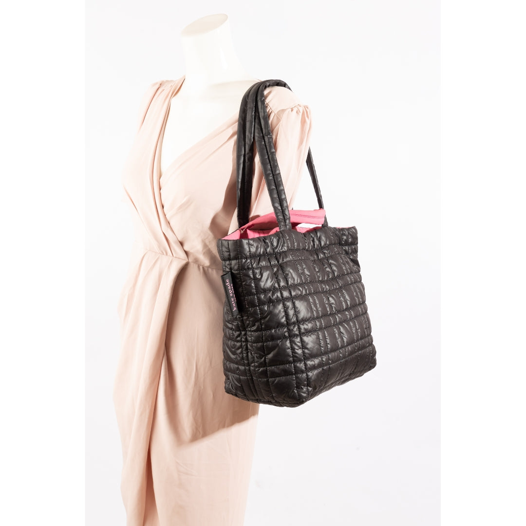 Kate Spade Softwhere Quilted Large Black Tote