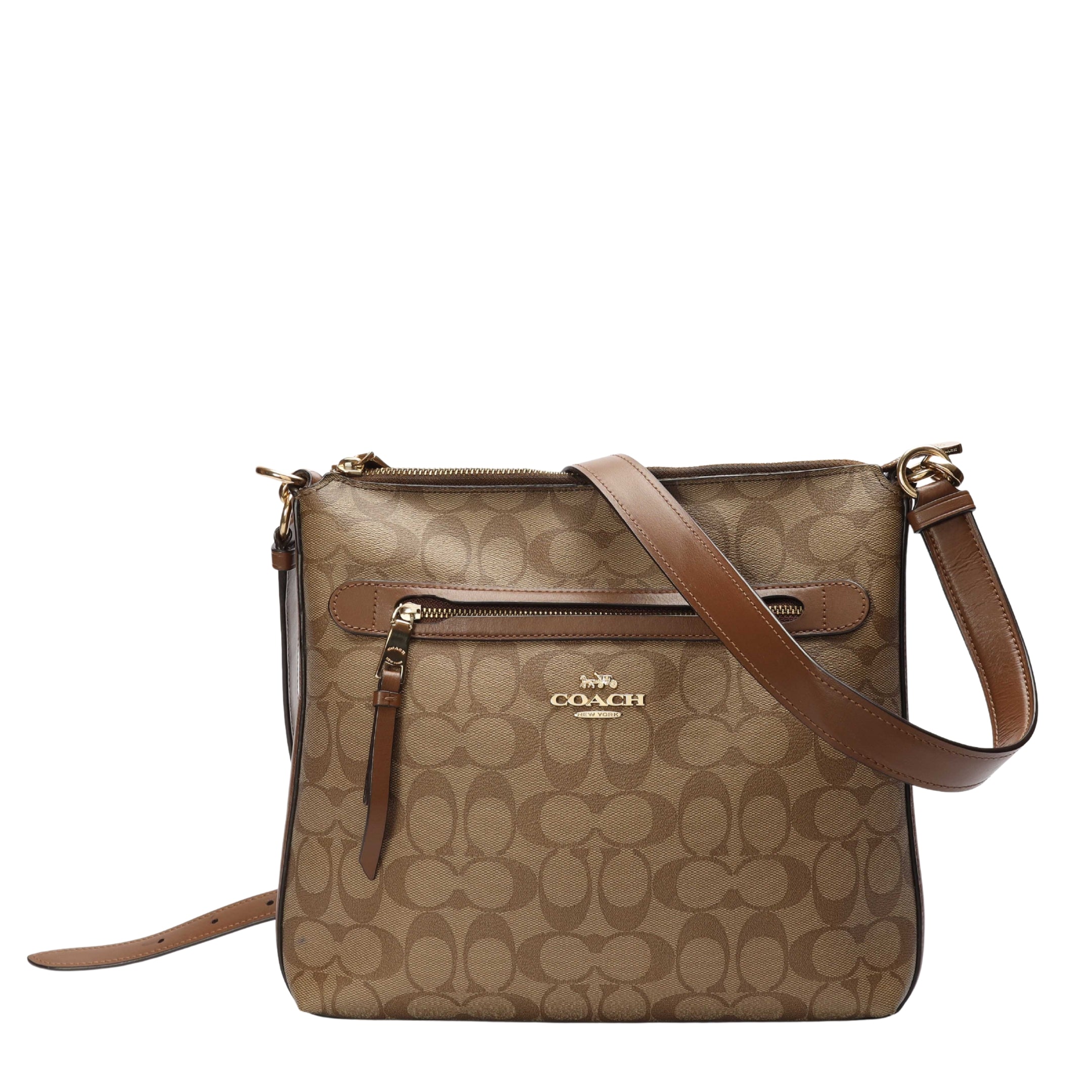 Coach Mae Signature Canvas File Crossbody Bag