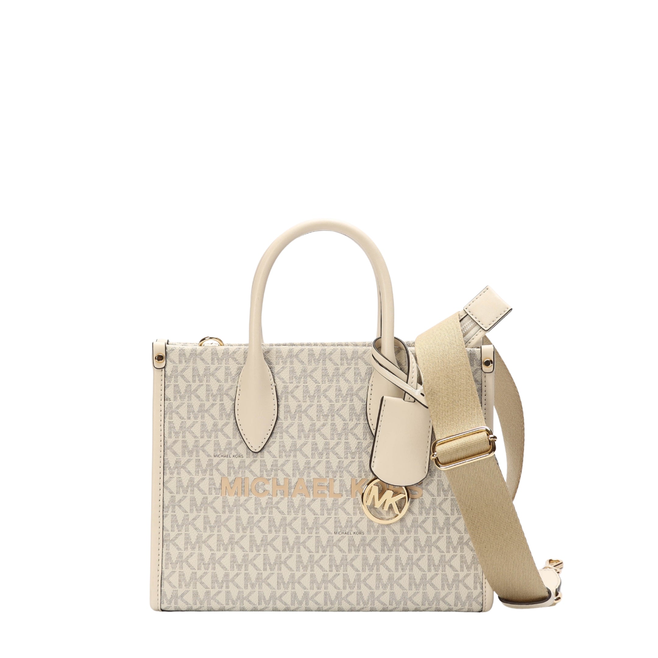 Michael Kors Mirella White Logo Convertible Satchel
