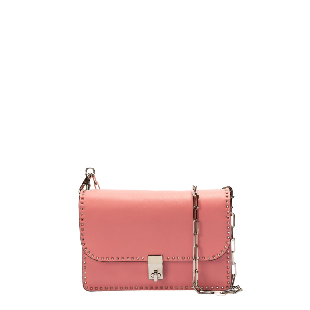 Valentino Garavani Vitello Rockstud Cabana Shoulder Bag
