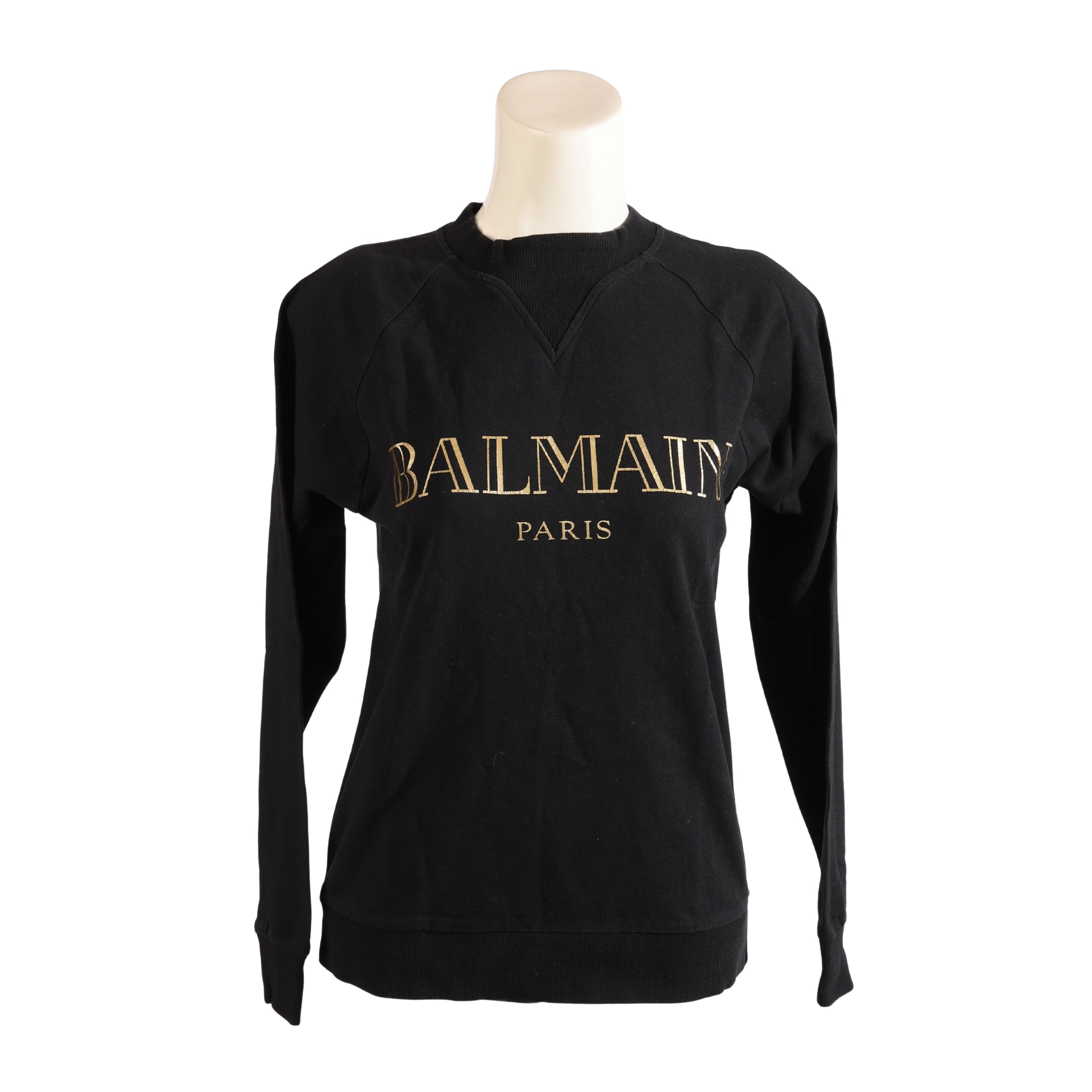 Balmain Paris Printed Black Sweatshirt