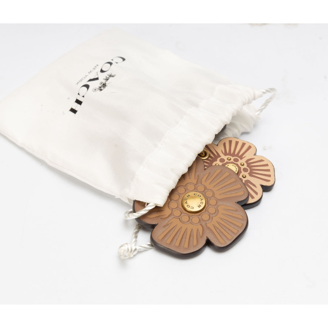 Coach Willow Floral Mix Bag Charm Keychain