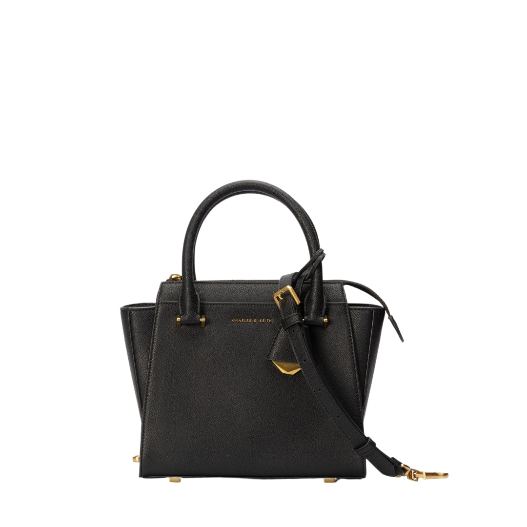 Charles & Keith Black Small Satchel Bag