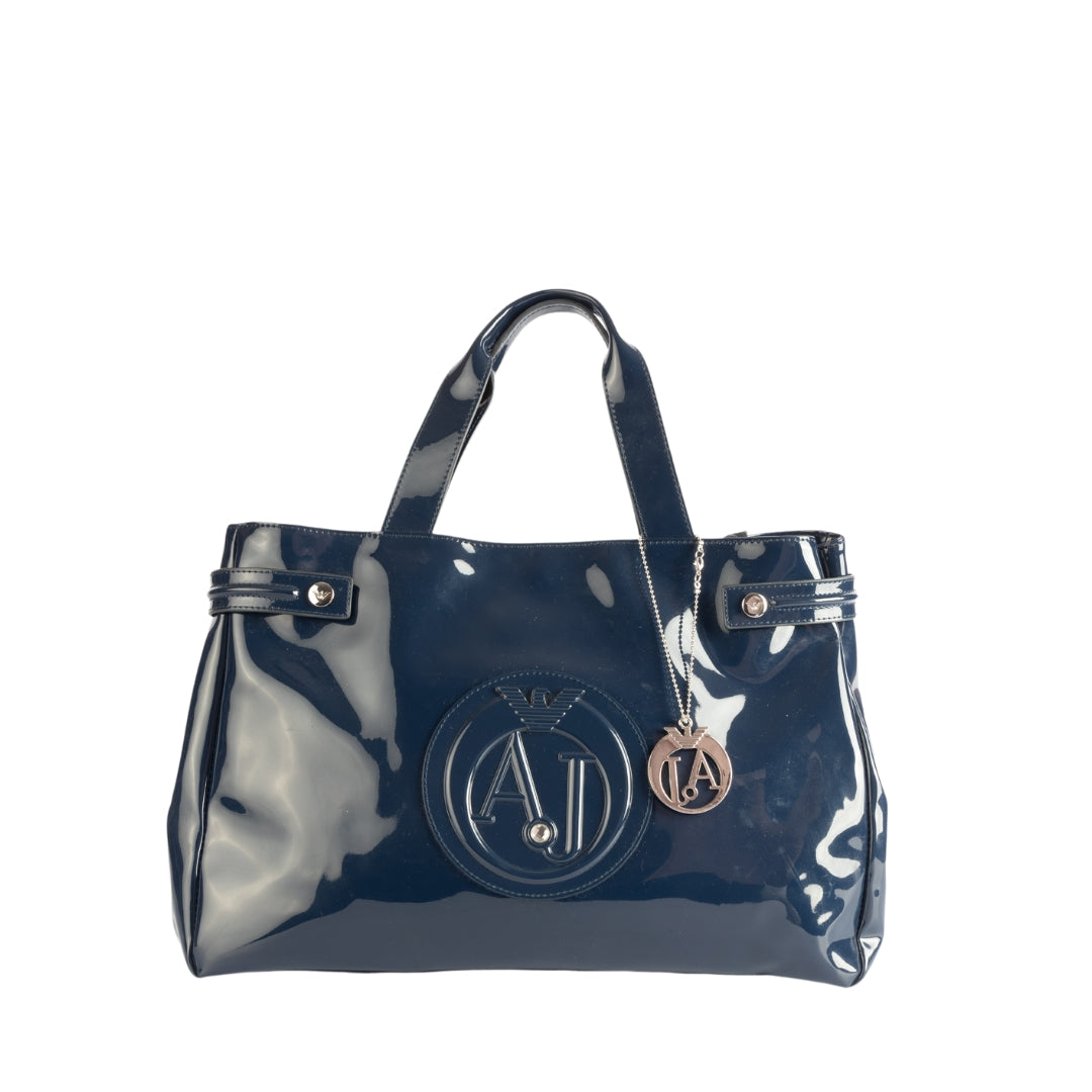 Armani Jeans Patent Leather Tote1