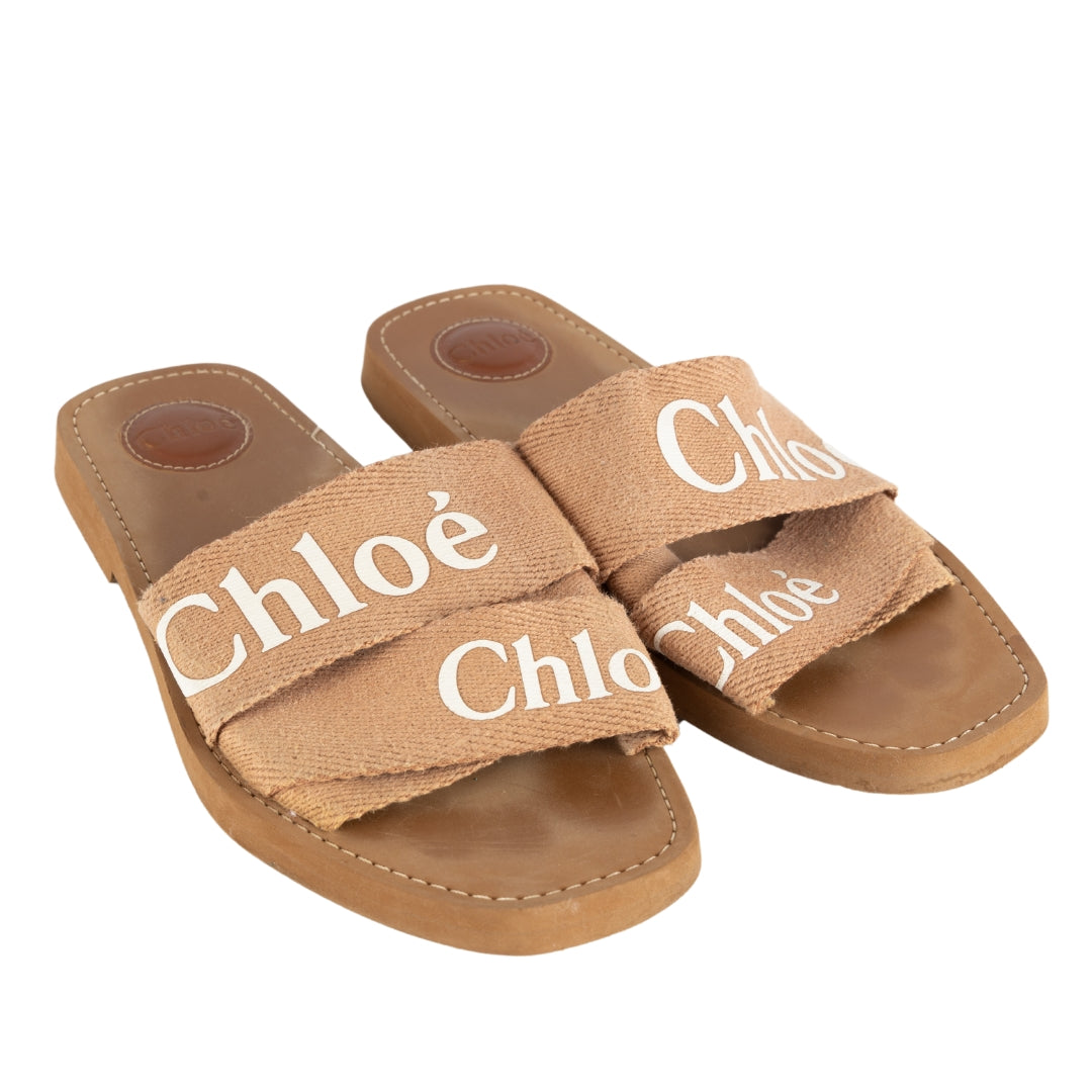 Chloe 2024 Woody Flat Slides