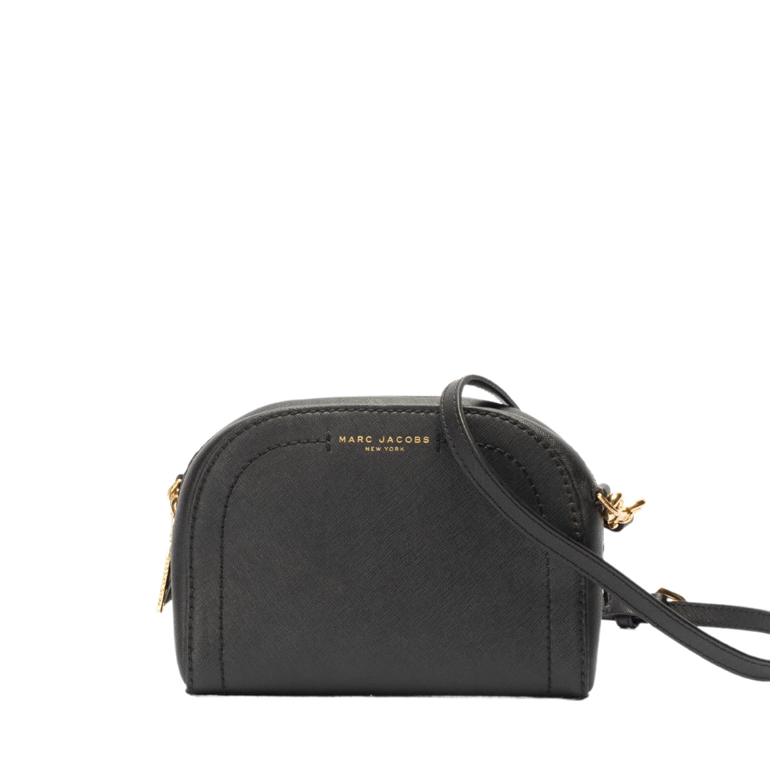 Marc Jacobs Black Saffiano Leather Crossbody Bag