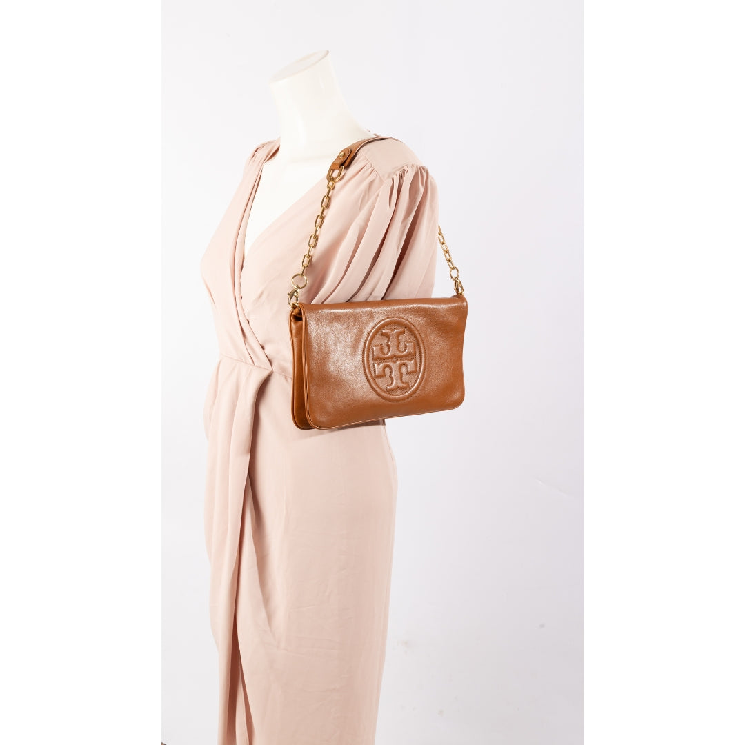 Tory Burch Brown Reva Shoulder Bag