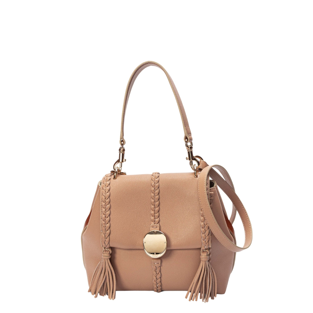 Chloe Penelope Beige Convertible Satchel