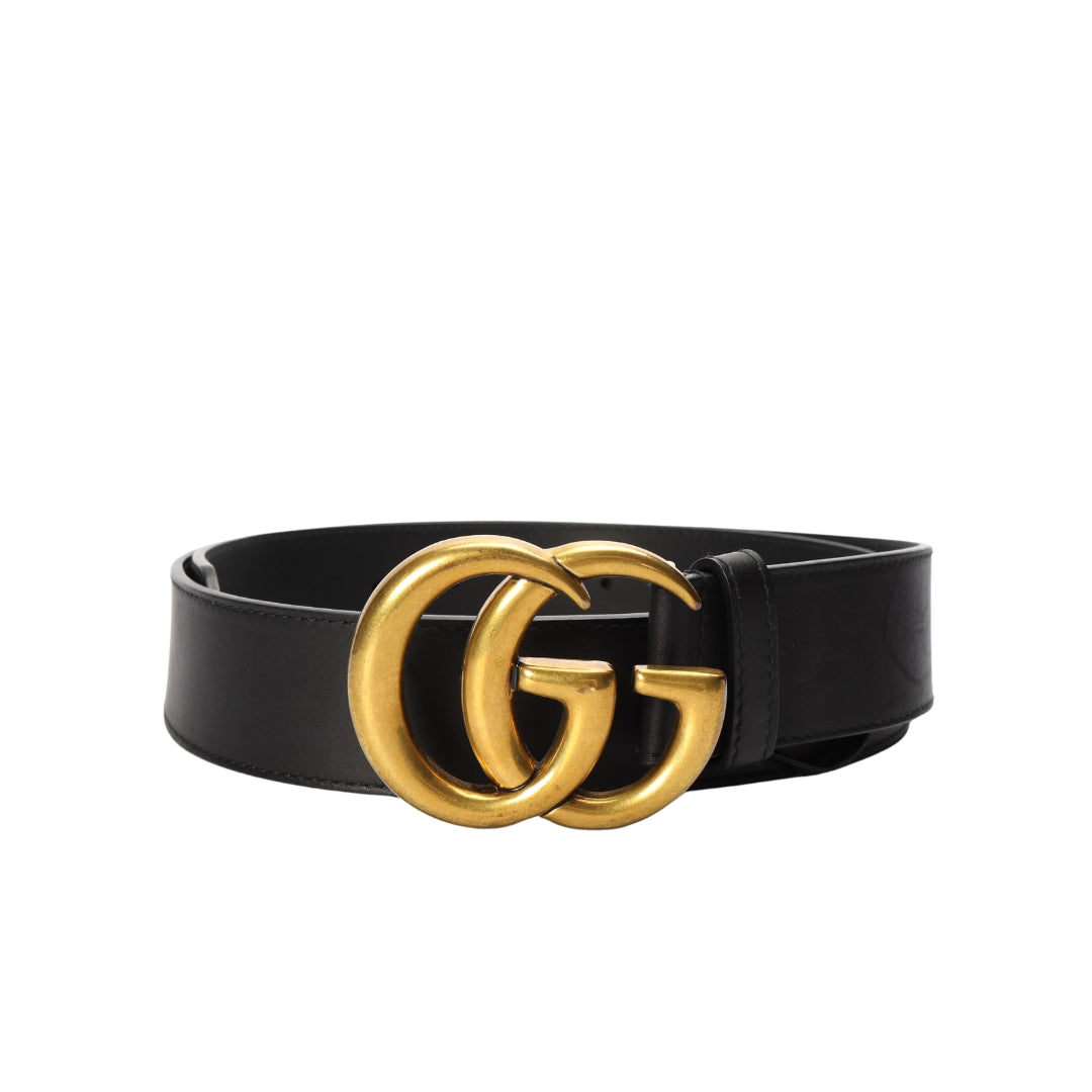 Gucci GG Marmont Shiny Buckle Belt