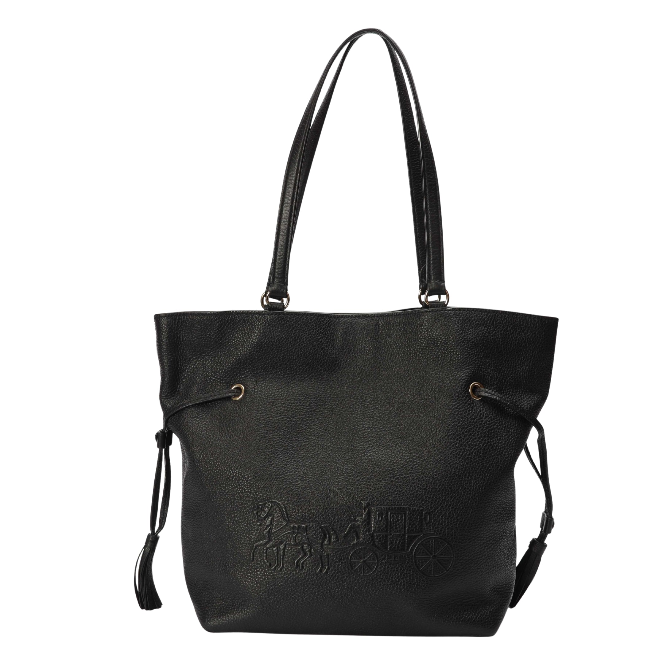 Coach Andy Black Horse & Carriage Tote
