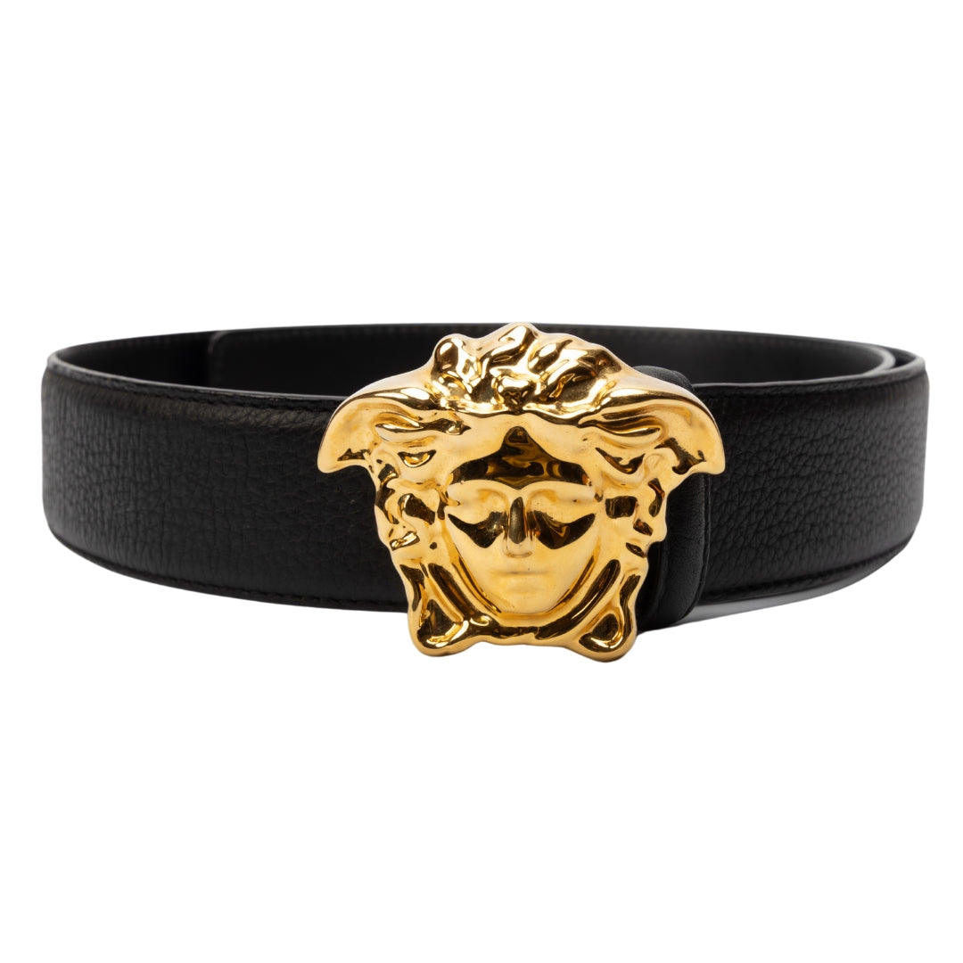 Versace La Medusa Leather Belt