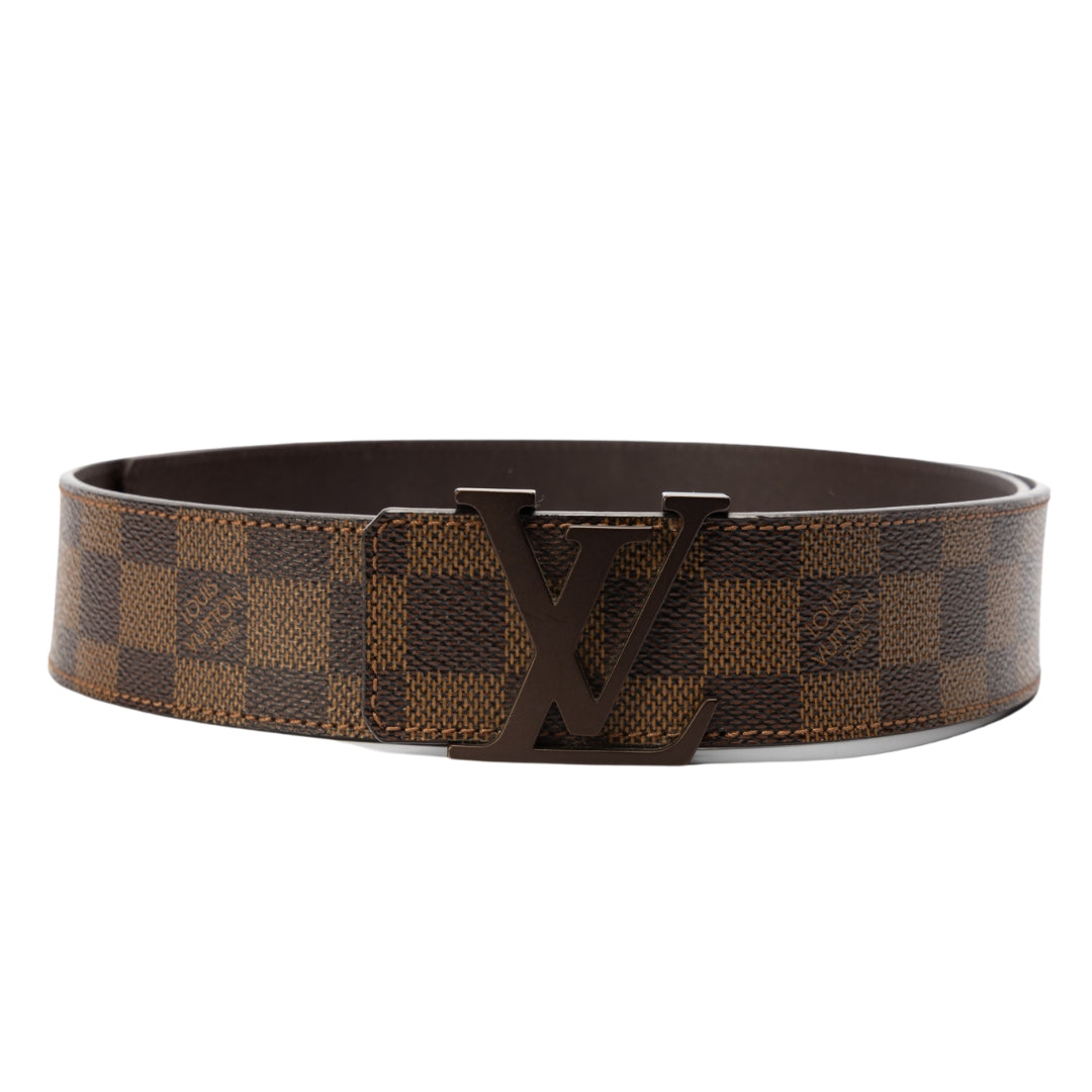 Louis Vuitton Damier Ebene Canvas LV Initiales Belt