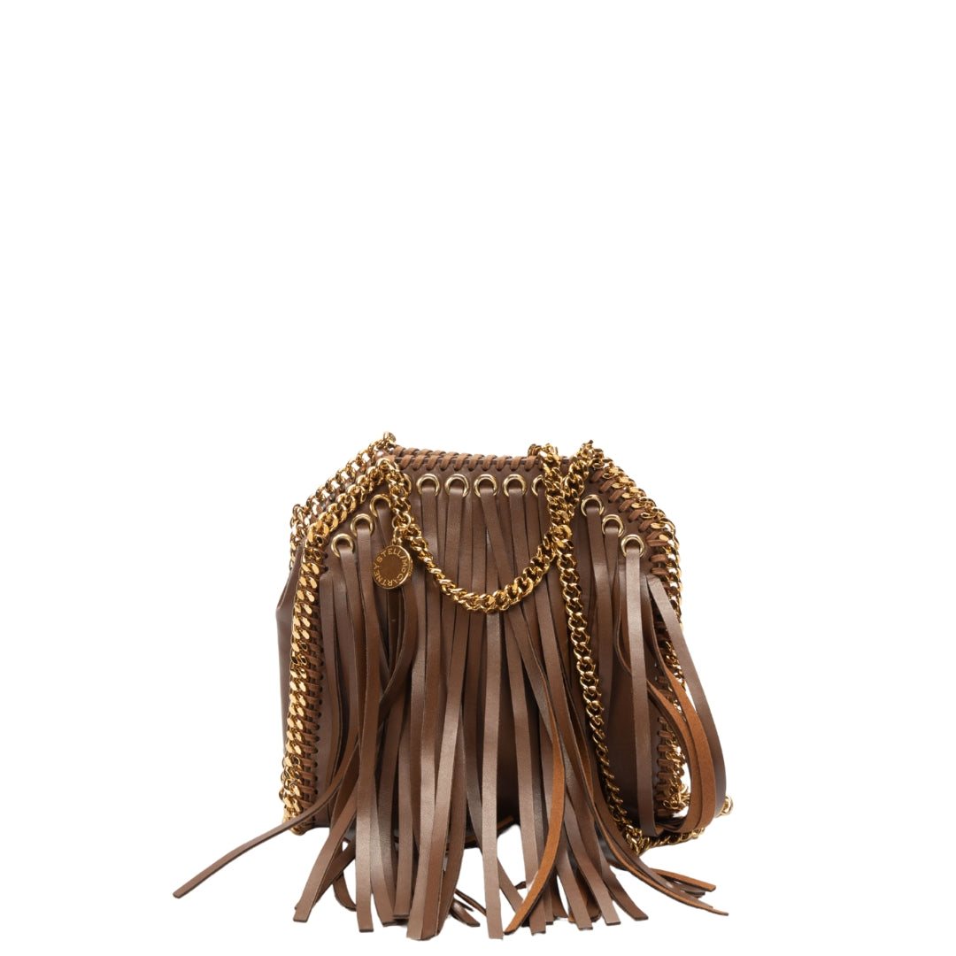 Stella McCartney Fringed Falabella Micro Tote Bag
